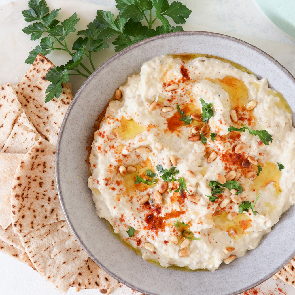 Smoky and creamy baba ganoush