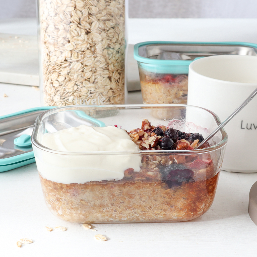 Mixed Berry Baked Oats