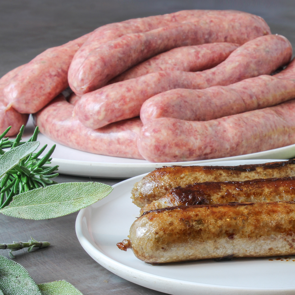 Made from scratch homemade Beef sausages