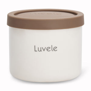 4 pots à yaourt céramique Luvele 400 ml | Compatible avec yaourtière Pure