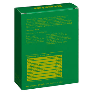 Culture de fermentation kéfir traditionnel - Culture de kéfir en poudre - 12 sachets