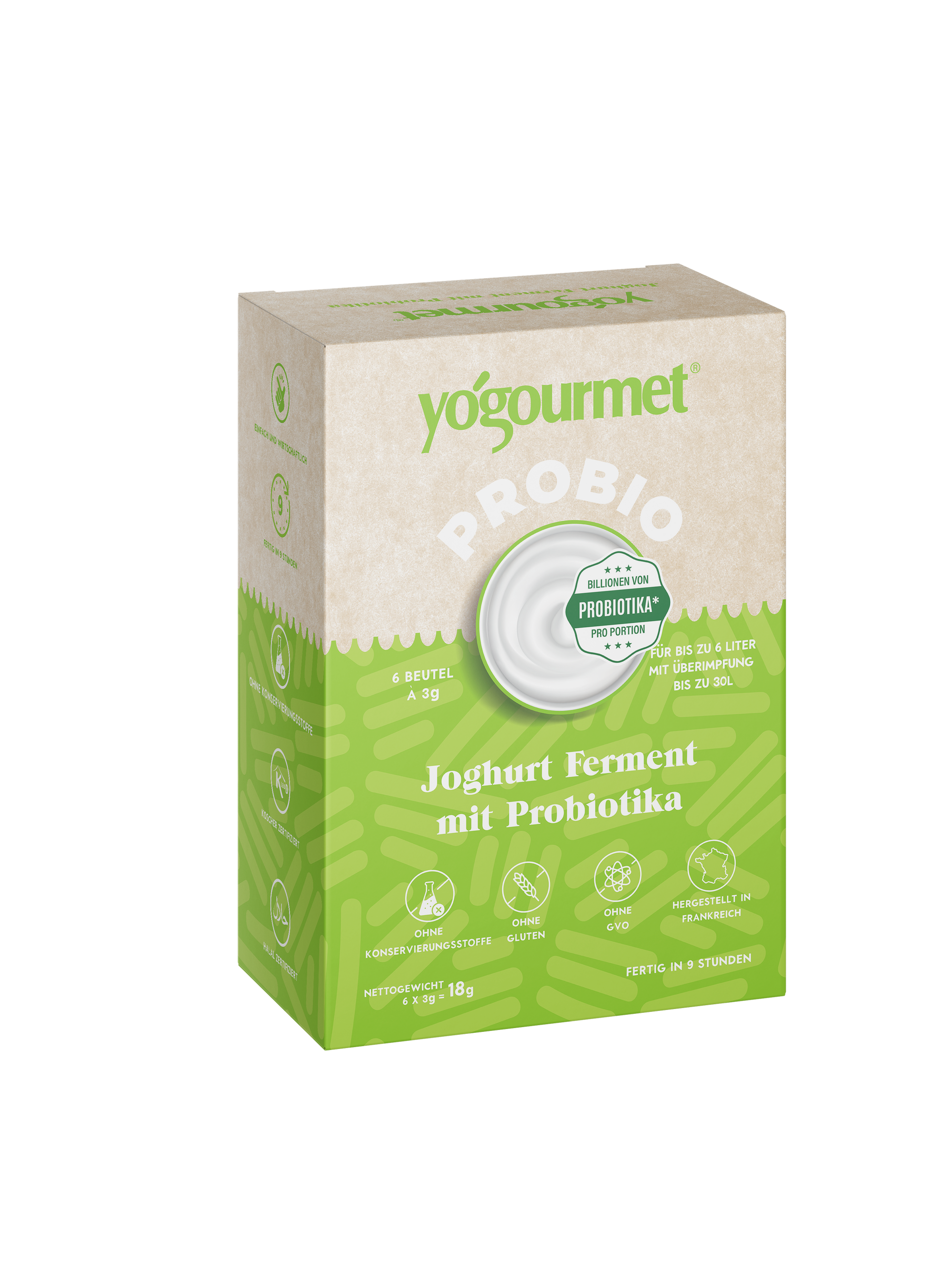 Préparation probiotiques ‘Boost immunitaire’ Yogourmet | Trois boîtes | 18 sachets x 3 g