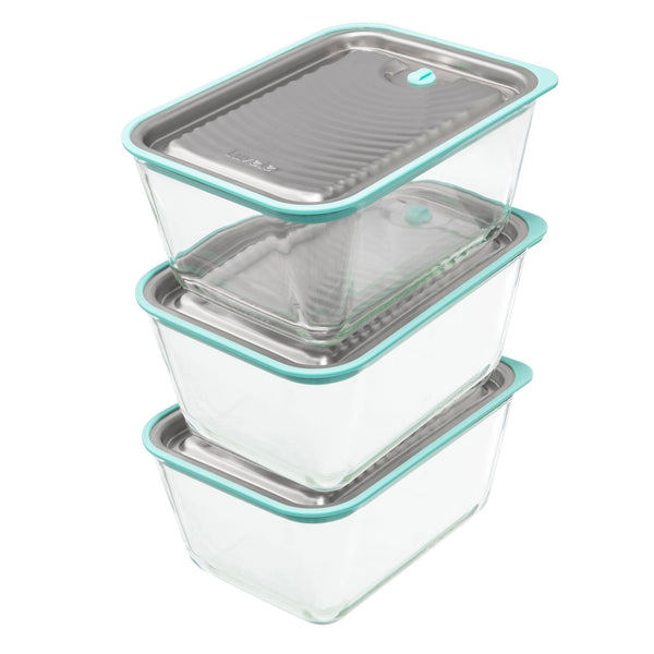 Ensemble de récipients sous vide Luvele Fresh | Set de trois pièces 2.5l