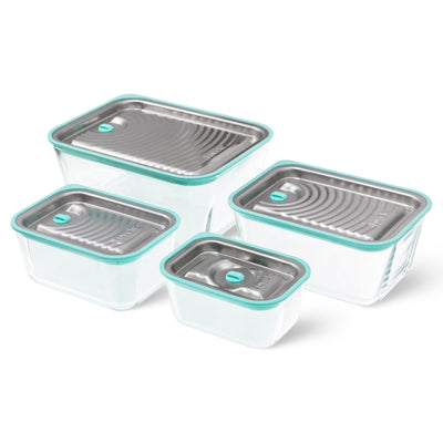 Plast Team Boîte pour congélateur et micro-onde 0,3L, 4 clips 