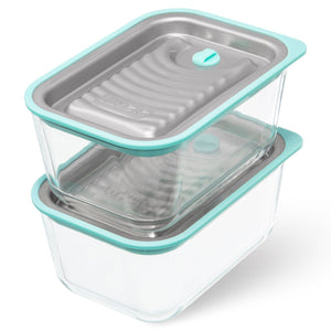 Ensemble de récipients pour aliments sous vide Luvele Fresh | Set de trois pièces 750 ml